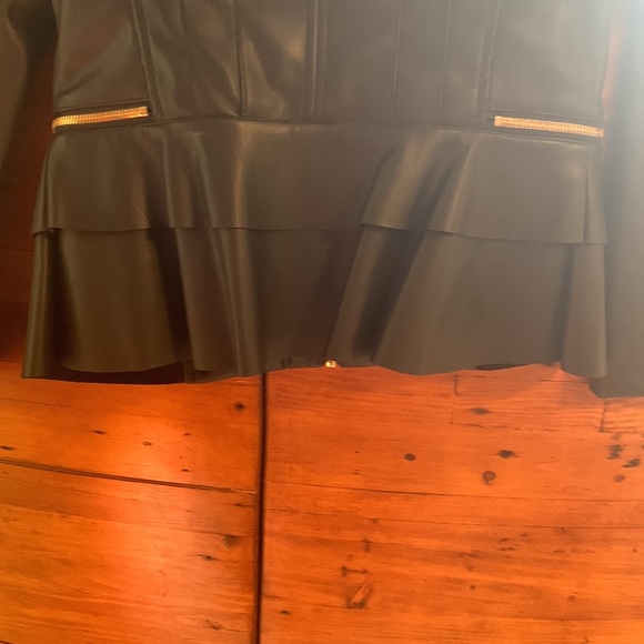 Cleo black pleather jacket. - Picture 2 of 3